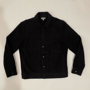 COS Navy Lightweight Button-Up Shirt Jacket